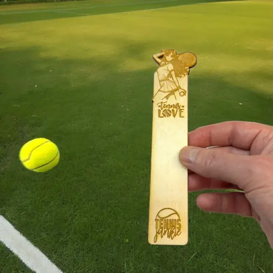 Bookmark - Tennis Love - Birch wood {6}