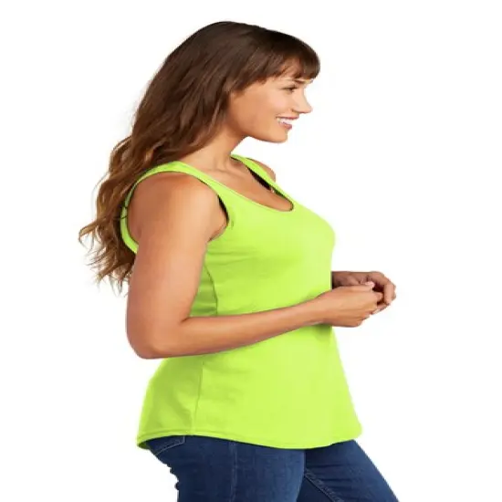 Port & Company&reg; Ladies Fit Scoop Neck Core Cotton Tank Top - LPC54TT Jet black {6}