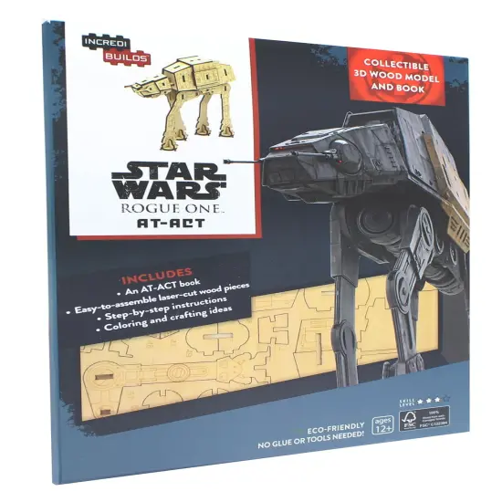 Star Wars Rogue One AT-ACT IncrediBuilds 3D Wood Model {4}