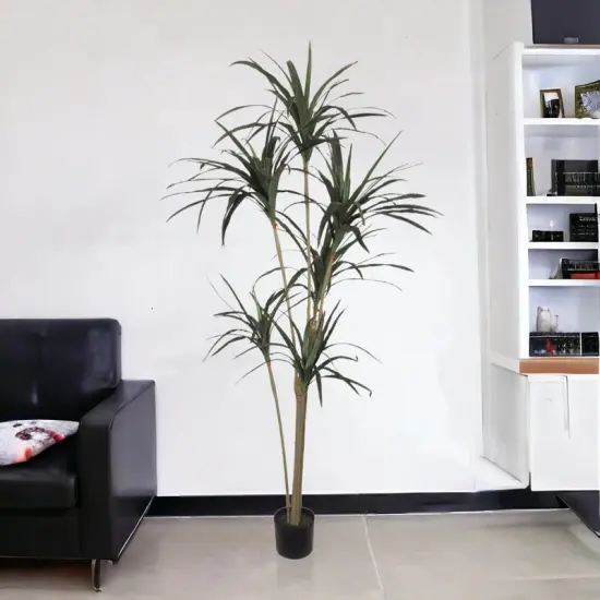 Premium Artificial Dracaena Tree - Lifelike Faux Dracaena Plant with Realistic Leaves, Perfect for Home or Office Decor - Indoor Faux Greenery, Floral Home by Artificial Flowers {4}