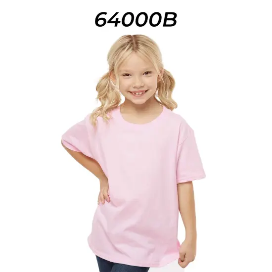 Gildan&reg; Softstyle Youth Short Sleeve Crewneck T-Shirt Purple {3}