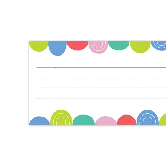 Rainbow Drops Name Plates, 9-1/2" x 3-1/4", 36 Per Pack, 6 Packs {3}