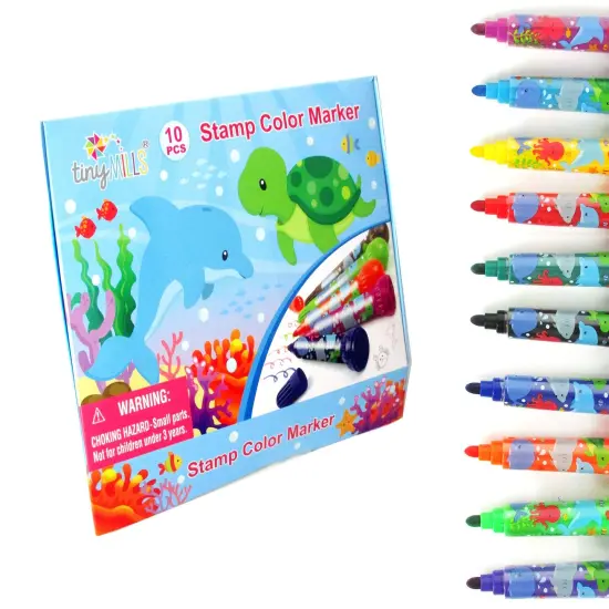 Ocean Animals Stamp Marker Set - Set of 10 {2}