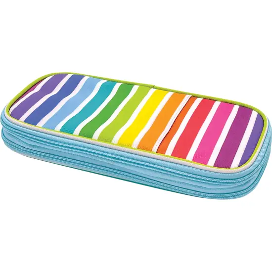 Colorful Stripes Pencil Case, Pack of 3 {2}