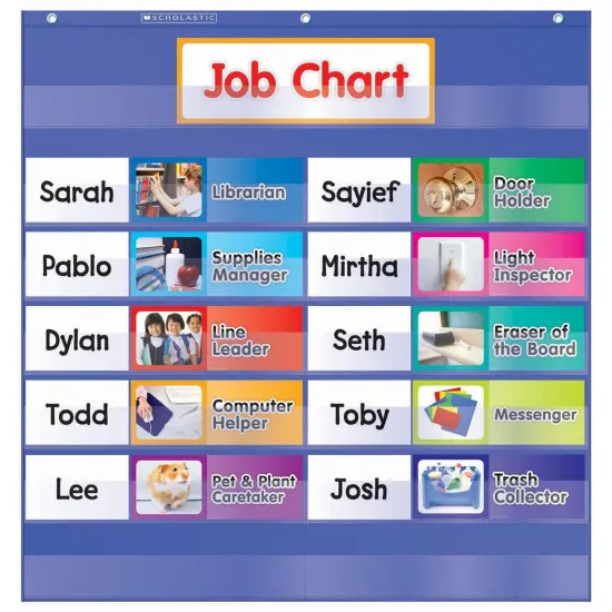 Class Jobs Pocket Chart with Cards {1}