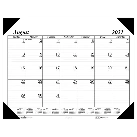 Monthly Academic Calendar Economy Desk Pad, 17 Months (Aug-Dec), 22" x 17" {1}
