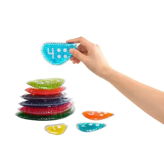 Sensory Rainbow Pebbles {3}
