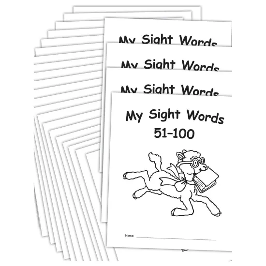 My Own Books: My Sight Words 51-100, Pack of 25 {1}