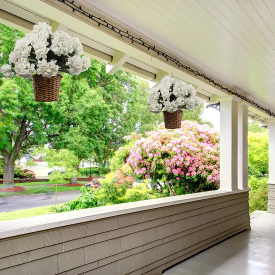 Luxurious White Artificial Hydrangea Bouquet - 20" Full Bloom, Set of 7 Stems, Perfect for Wedding Decor & Home Accents, Floral Home by Artificial Flowers {3}