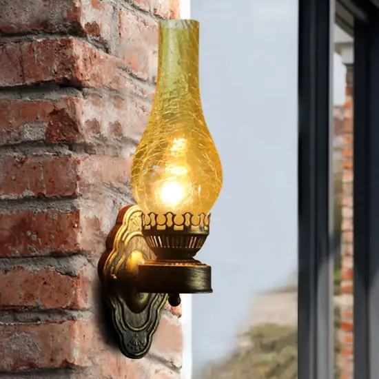 Industrial Vintage Wall Light Rustic Sconce Wall Light Antique Barn Lamp Fixture {3}