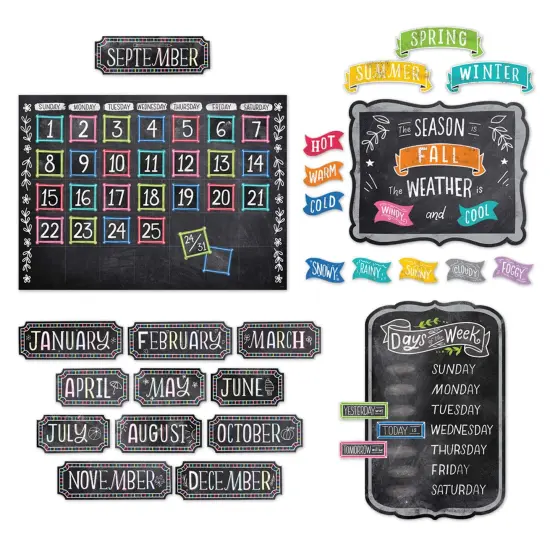 Chalk It Up! Calendar Bulletin Board Set {3}