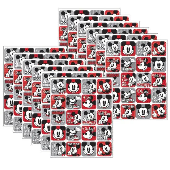 Mickey Mouse&reg; Throwback Theme Stickers, 120 Per Pack, 12 Packs {1}