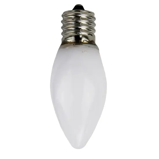Sienna Opaque C9 LED Christmas Replacement Bulbs - White - Pack of 4 {4}