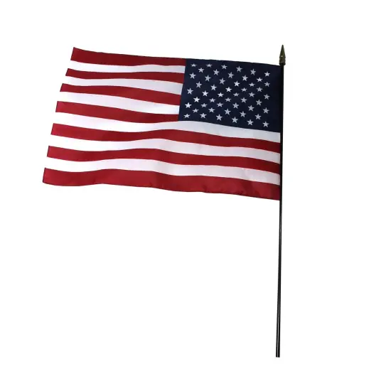 U.S. Classroom Flag, 16" x 24" with Staff, Pack of 3 {2}