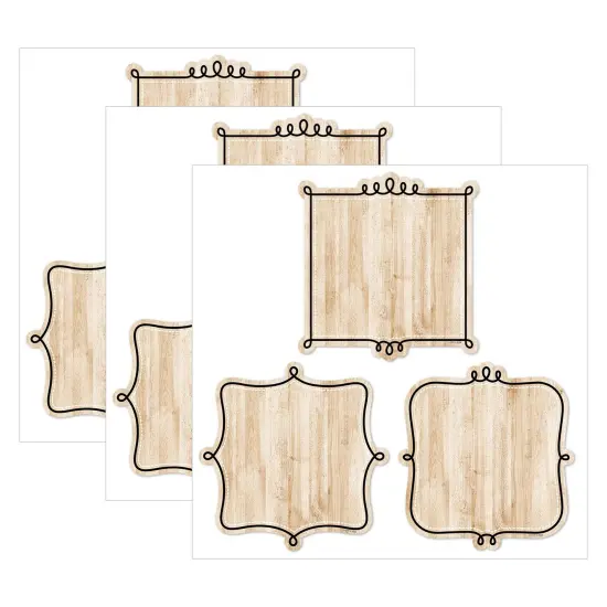 Core Decor Loop-de-Loop on Wood 6" Designer Cut-Outs, 36 Per Pack, 3 Packs {1}