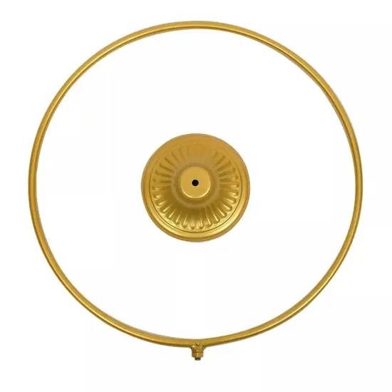 19.6" Metal Round Floral Hoop Table Standing Wreath Centerpiece Ring Party Decor {2}