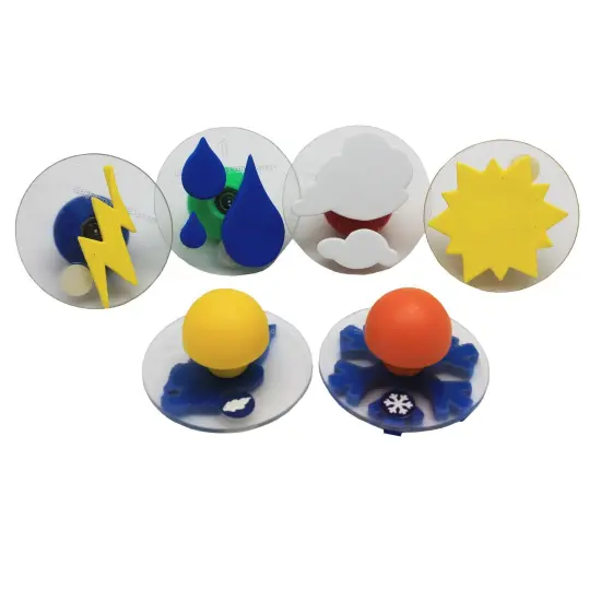 Giant Stampers - Weather Patterns - 6 Per Set - 2 Sets {2}