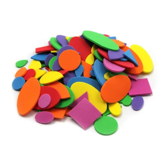 Assorted Foam Shapes, 264 Per Pack, 12 Packs {1}