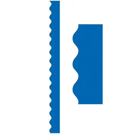 Blue Scalloped Border Trim, 35 Feet Per Pack, 6 Packs {2}