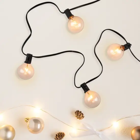 Northlight G50 Globe Christmas String Lights - 9' Black Wire - 20ct {3}