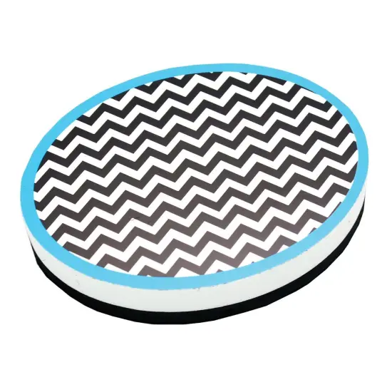 Magnetic Whiteboard Eraser, Chevron, Pack of 6 {2}