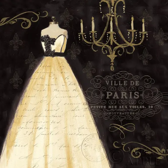 French Couture I Gold 18x18 Poster Print by Emily Adams - Item # VARPDX34732 {1}