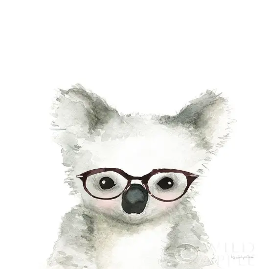 Koala in Glasses Poster Print by Mercedes Lopez Charro # 64169 {1}