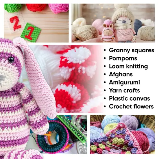 16*20g Acrylic Yarn Skeins Unique Colors - Bulk Yarn Kit - 700 Yards - Perfect for Any Mini Project {6}