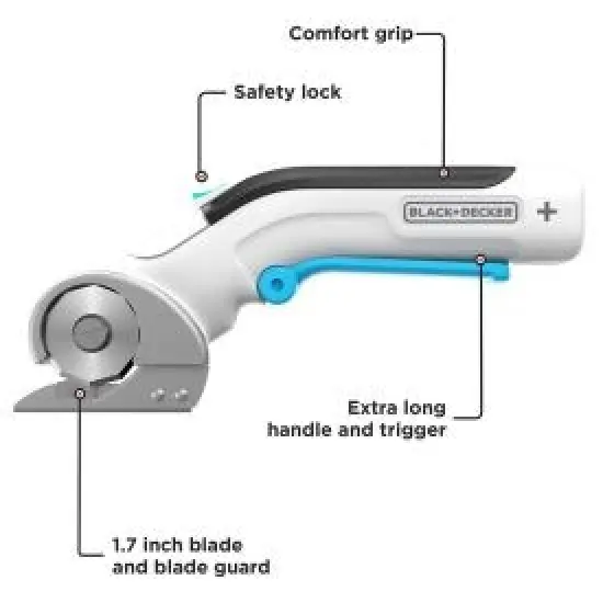 BLACK+DECKER 4V MAX Rotary Cutter, Cordless, USB Rechargeable (BCRC115FF) {2}