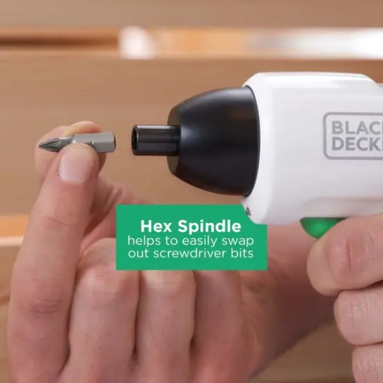 BLACK+DECKER Reviva 4V MAX* Cordless Screwdriver, USB Chargeable (REVSD4C) {6}