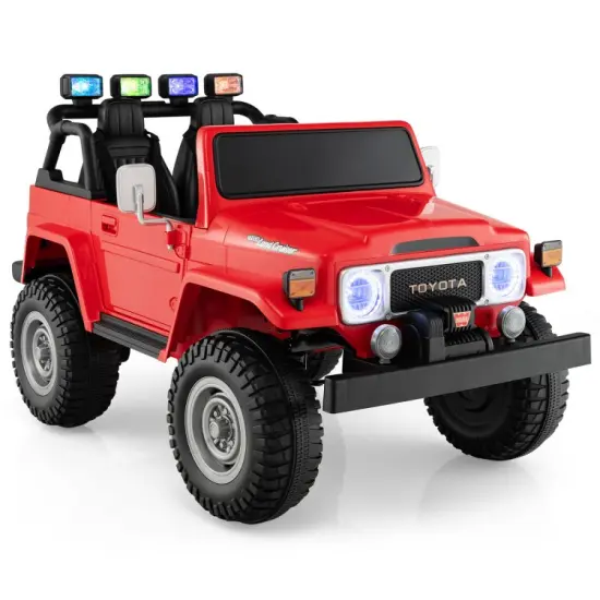 12V 2-Seat Kids Ride On Car with 2.4G Remote Control and USB Port Black {9}