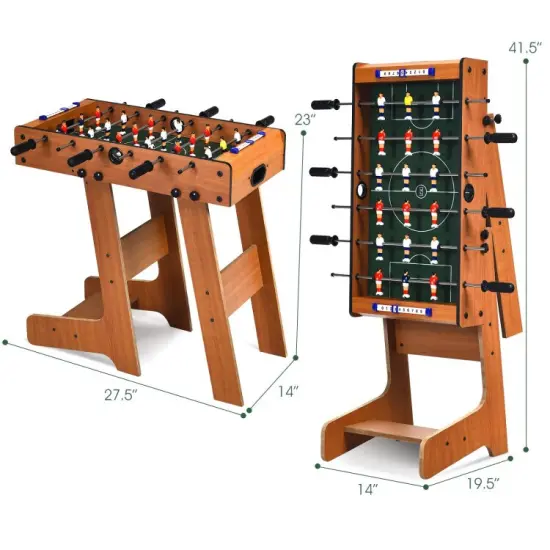 27 Inch Indoor Folding Christmas Gift Foosball Table {3}