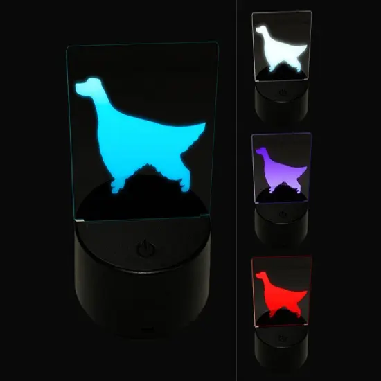 Irish Setter Dog Solid 3D Illusion LED Night Light Sign Nightstand Desk Lamp {1}