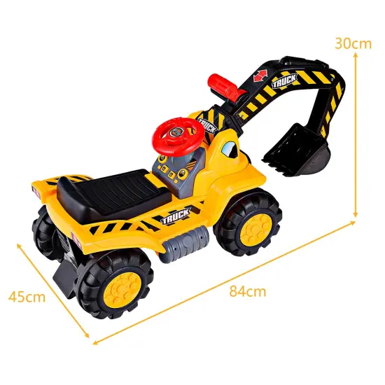 Outdoor Kids Ride On Construction Excavator with Safety Helmet {2}