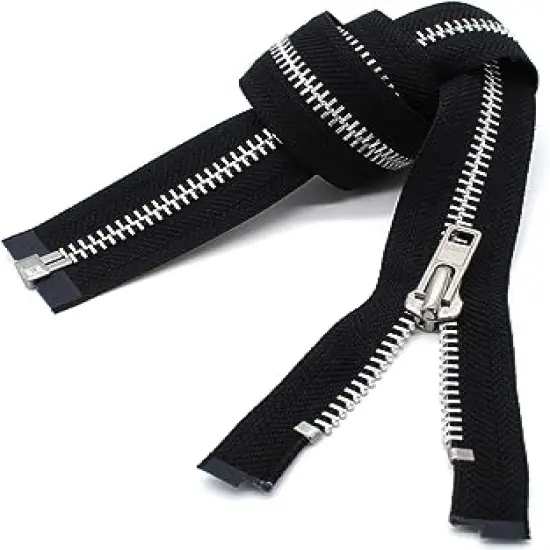 YKK 33" Jacket Zipper YKK #8 Extra Heavy Duty Aluminum Separating ~ Color Black (1 Zipper/Pack) {1}