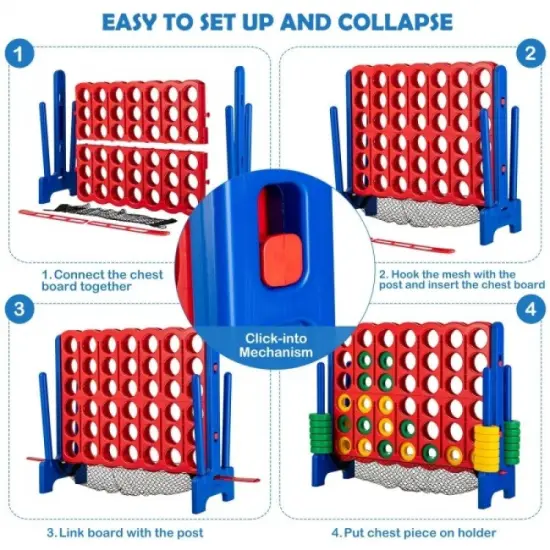 4-to-Score Giant Game Set with Net Storage {6}