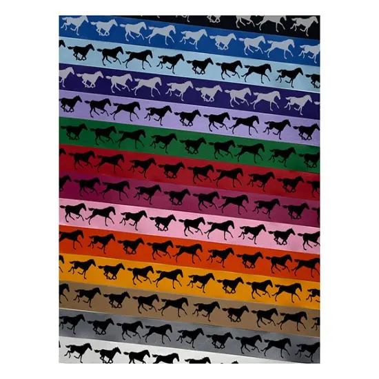 Horse Running Animation Satin Ribbon for Bows Gift Wrapping - 1" - 3 Yards Latte Ribbon {1}