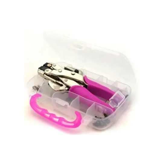 American Crafts TOOL - WeR Memory Keepers - CROP-A-DILE PINK - WITH CASE 70908-4 {4}