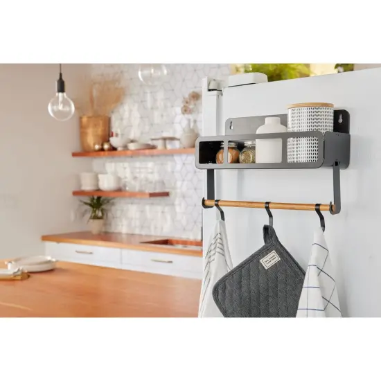 BLACK+DECKER Black Hanging Rack System-Shelf W/Brackets (BDSTKT281BK) {5}