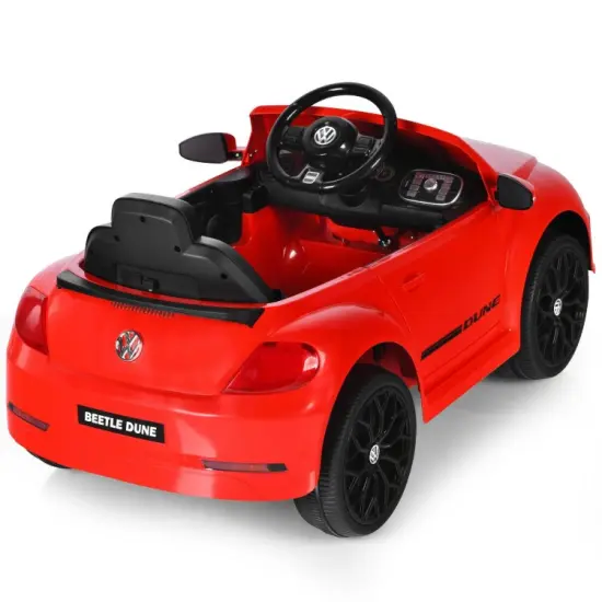 Kids Electric Ride On Car with Remote Control and Led Headlight Ideal Gift for Birthdays or Any Special Festival Red {5}