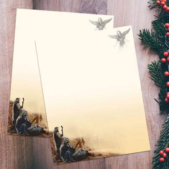 Great Papers! Nativity Holiday Stationery Letterhead, 8.5" x 11", Inkjet and Laser Printer Compatible, 80 count {3}