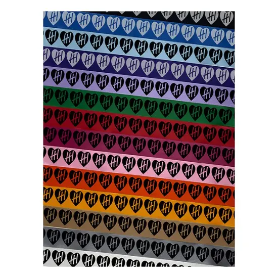 HI Hawaii State in Heart Satin Ribbon for Bows Gift Wrapping DIY Craft Projects - 1" - 3 Yards Black Ribbon {1}