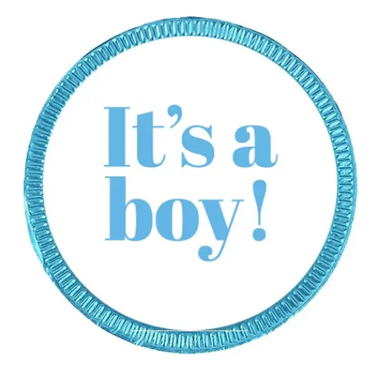 80ct It's a Boy Baby Shower Candy Blue Chocolate Coins Party Favors (80 Pack) - By Just Candy {3}