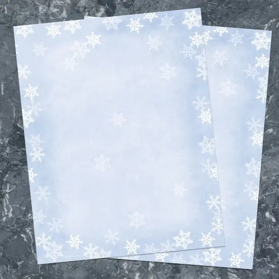 Great Papers! Winter Flakes Holiday Stationery Letterhead, 8.5" x 11", Inkjet and Laser Printer Compatible, 80 count {2}