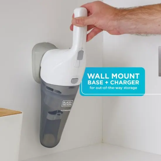 BLACK+DECKER Dustbuster Handheld Vacuum 2Ah, Power White (HNV220BCZ10FF) {4}