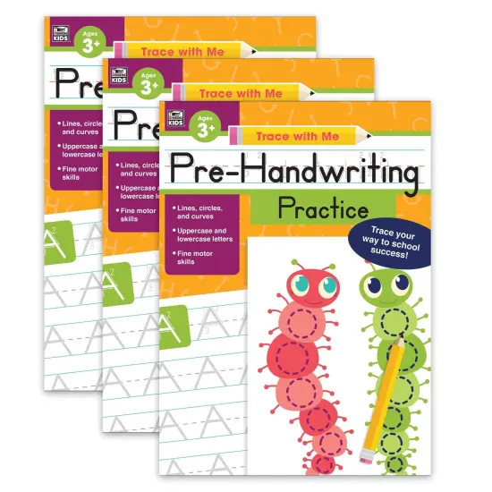 Pre-Handwriting Practice Activity Book, Grade Preschool-2, Pack of 3 {1}