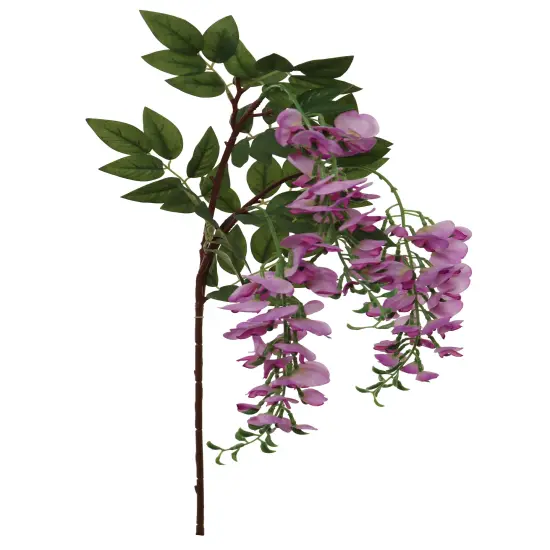36" Lavender Silk Wisteria Sprays &ndash; Set of 3 | Realistic Hanging Floral Stems for Decor {1}