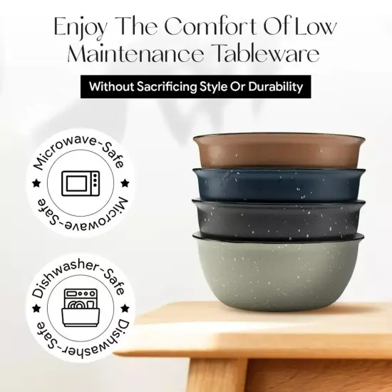 American Atelier Cereal Bowls Set of 4, 19-Ounce Microwave, and Dishwasher Safe {4}