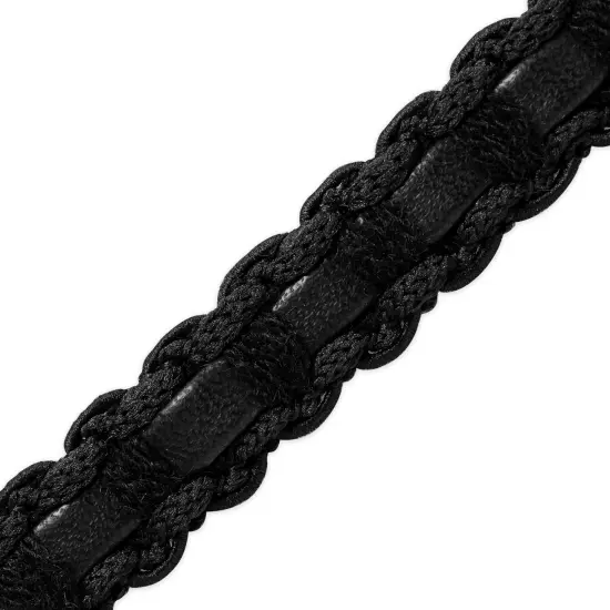 10 yards of Faux Leather Braid Trim | 10 yard cut Black {1}