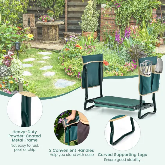 Folding Garden Kneeler And Seat Bench {6}